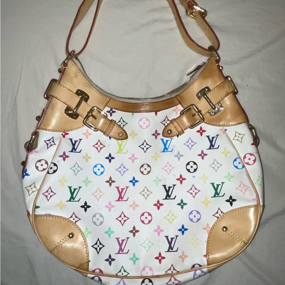 Multicolor infamous Murakami Louis Vuitton greta bag